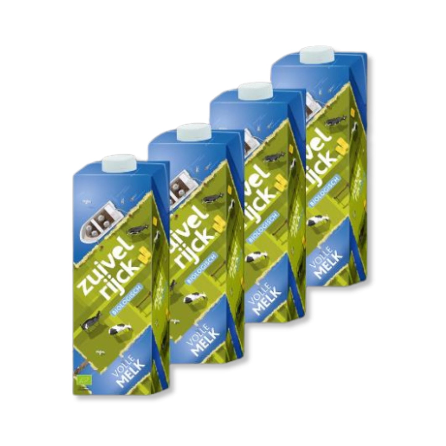 Zuivelrijck Bio-Vollfett-Hältmilch – 24 x 1 Liter