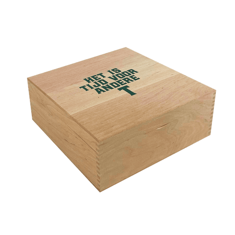 Theedoos 9-vaks naturel