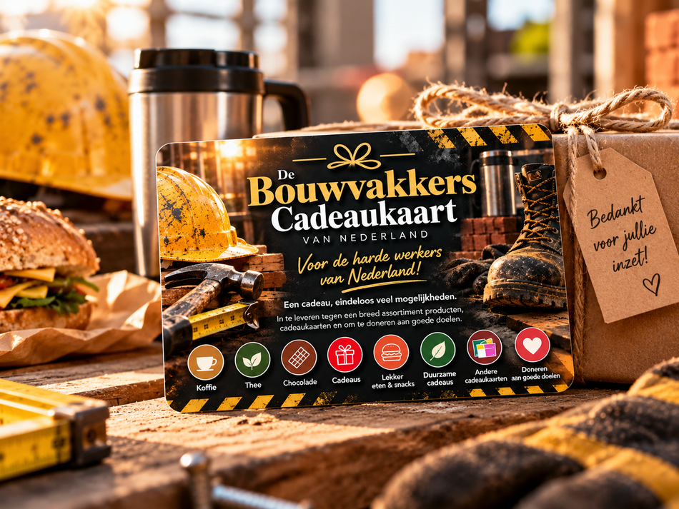 Bouwvakkers Cadeaukaart | Het Perfecte Cadeau voor Bouwpersoneel