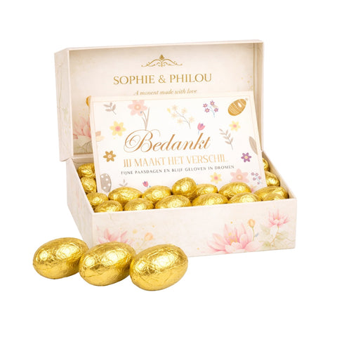 Sophie & Philou Little Easter Delights Luxus-Ostereier Gold | Mokka