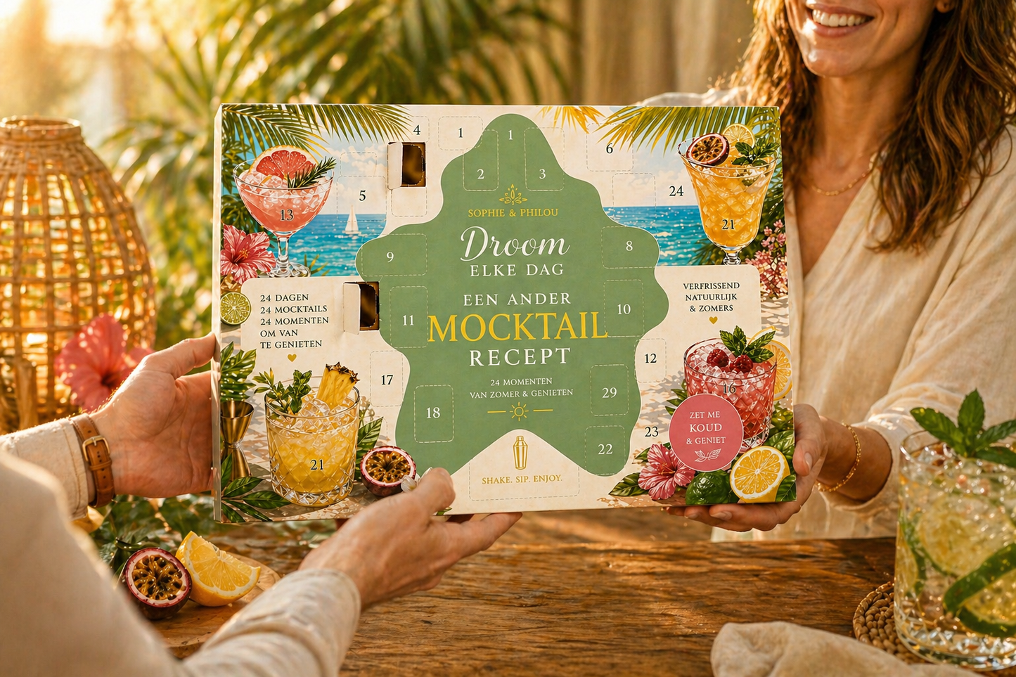 Mocktail Zomerkalender 24 Recepten Cadeau Zomer
