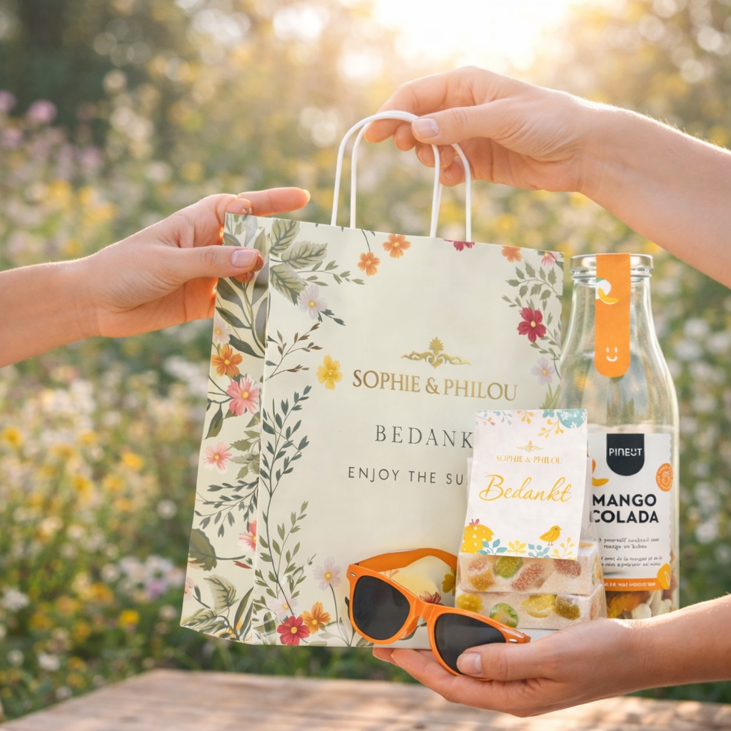 Zomers Cadeautasje Bedankt met Mango Colada | Sophie & Philou