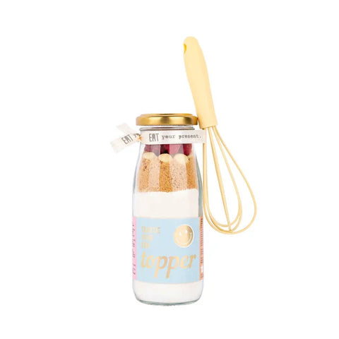 Backflasche 250 ml – Köstliche Tortendekoration – mit Schneebesen