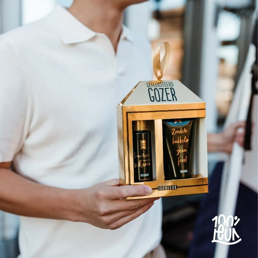 Cadeauset – Gefeliciteerd gozer