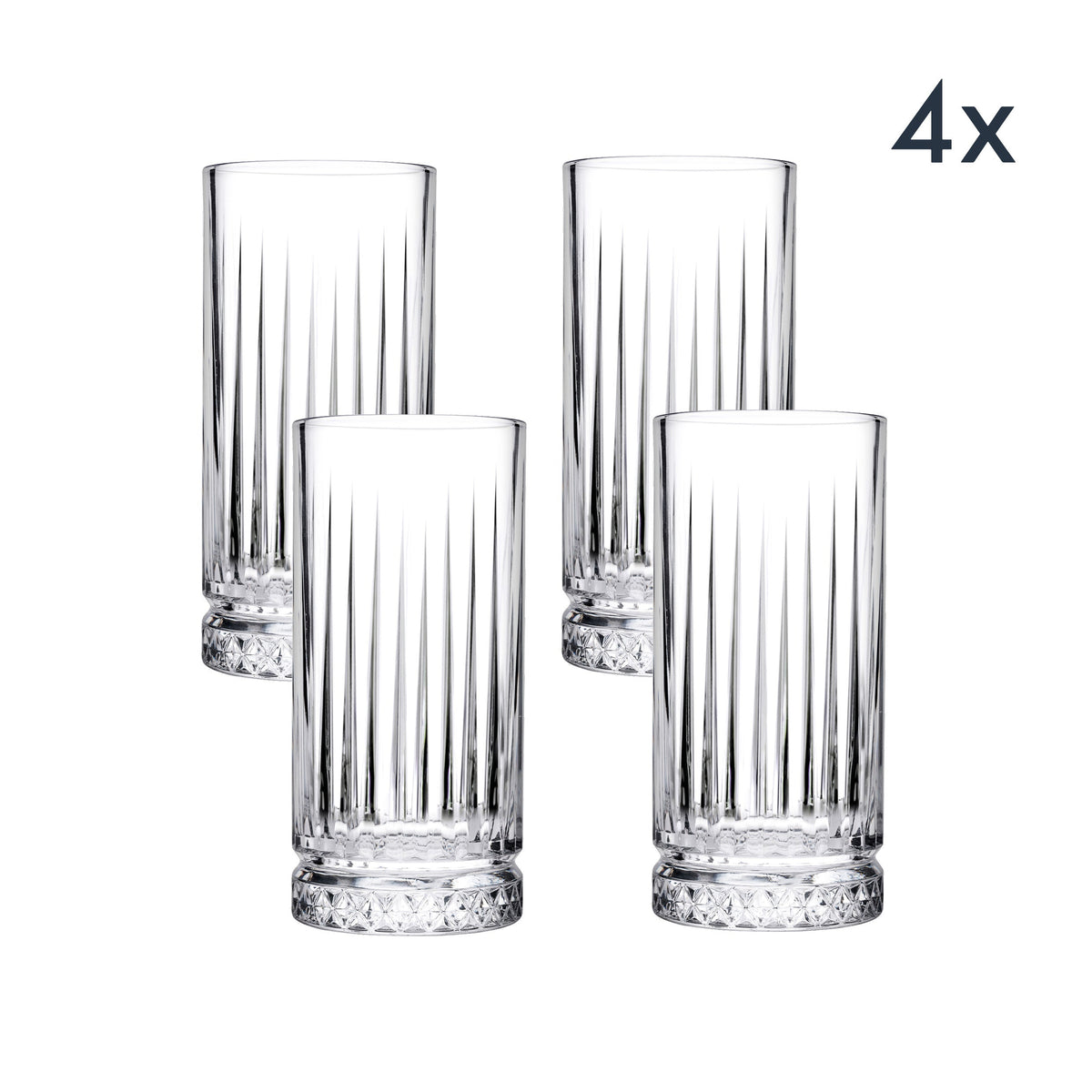 Longdrink glazen | Set van 4 | productafbeelding 3