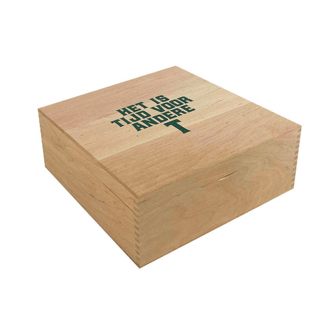 Theedoos 9-vaks naturel