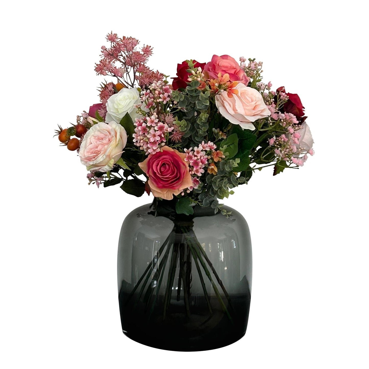 Künstliche Blumen - Sophie M - Farbige Rosen - 45 cm