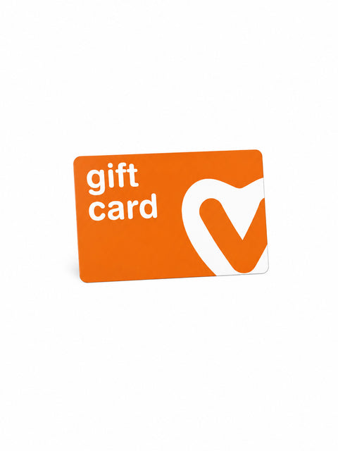 Vitaminstore cadeaukaart giftcard met een hartvormige afbeelding voor gebruik in winkels en online.