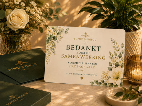 Zakelijk Bedankje Cadeaukaart
