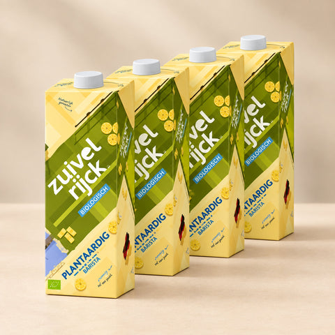 Zuivelrijck biologische plantaardige Barista Haver 6 x 1 liter voor koffie