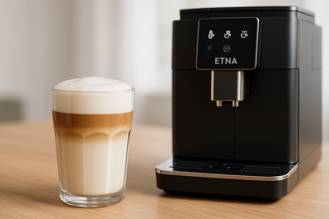 Zo zet je de perfecte latte macchiato met de Etna Sagitta van Wagemakers Koffie
