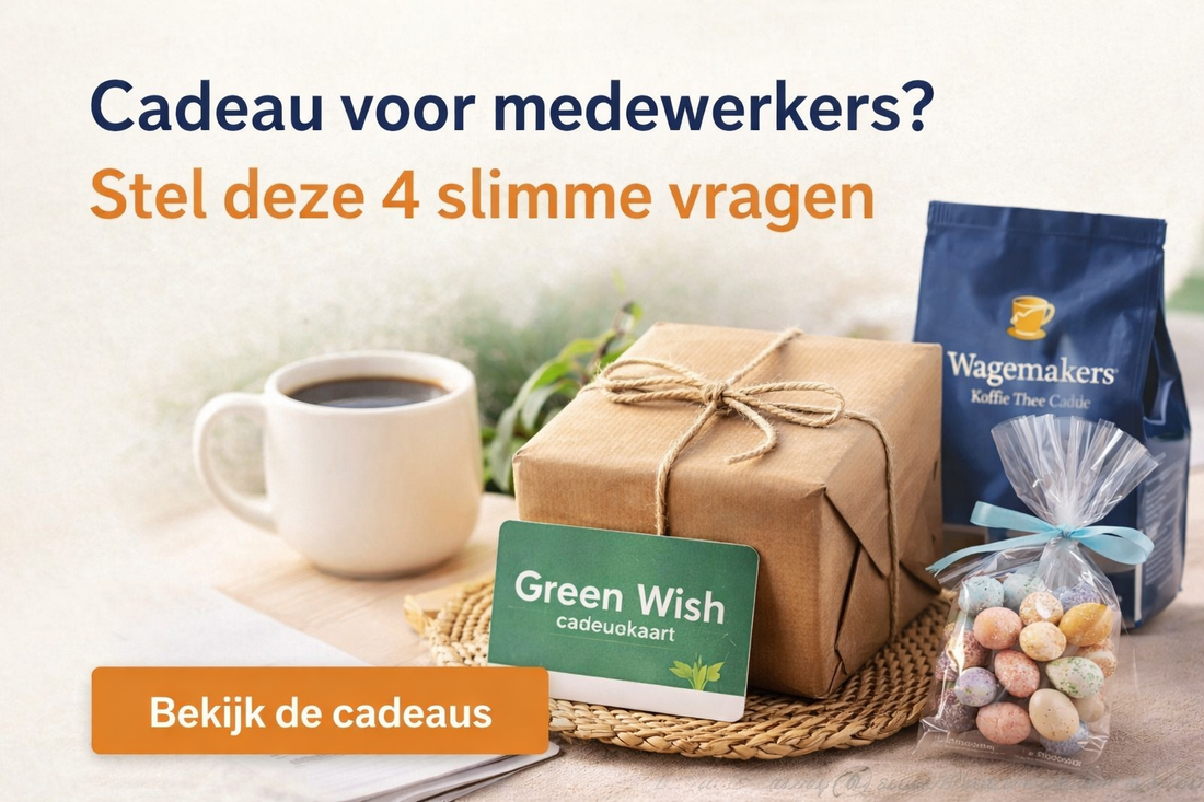 Cadeau voor medewerkers? Ontdek slimme vragen bij het cadeau voor medewerkers kiezen.
