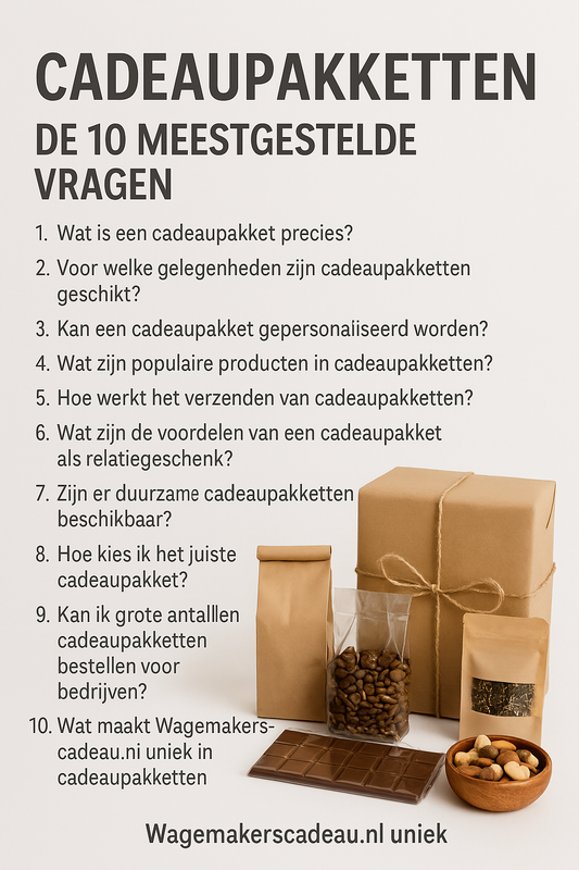 Cadeaupakketten kopen? Ontdek de mooiste geschenken bij Wagemakerscadeau.nl