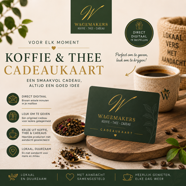Koffie thee cadeaukaart 
