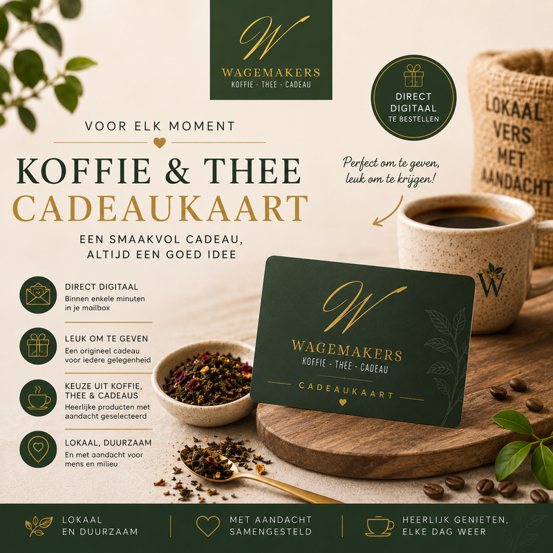 Koffie thee cadeaukaart 