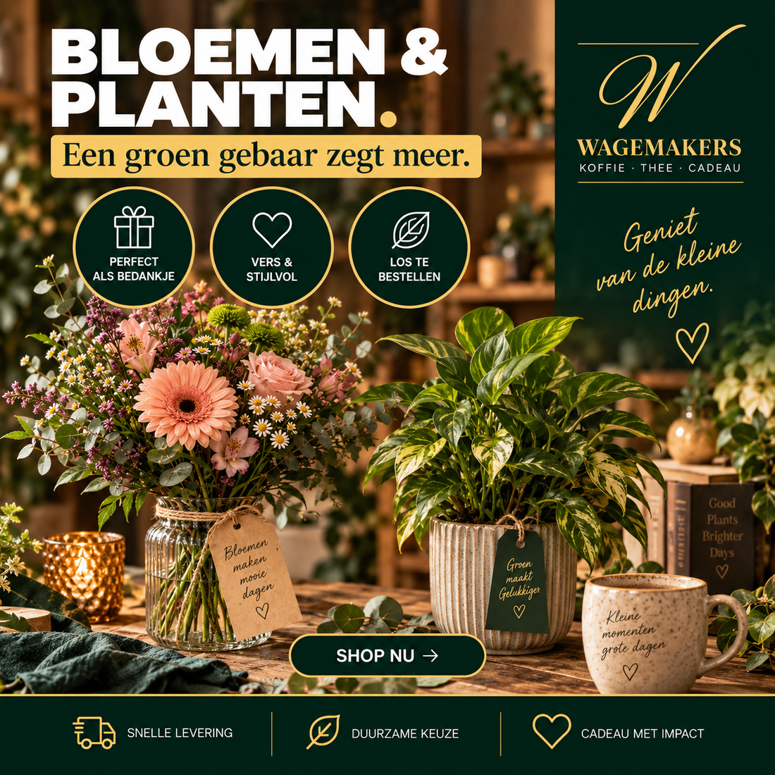 Bloemen en planten cadeaukaart 