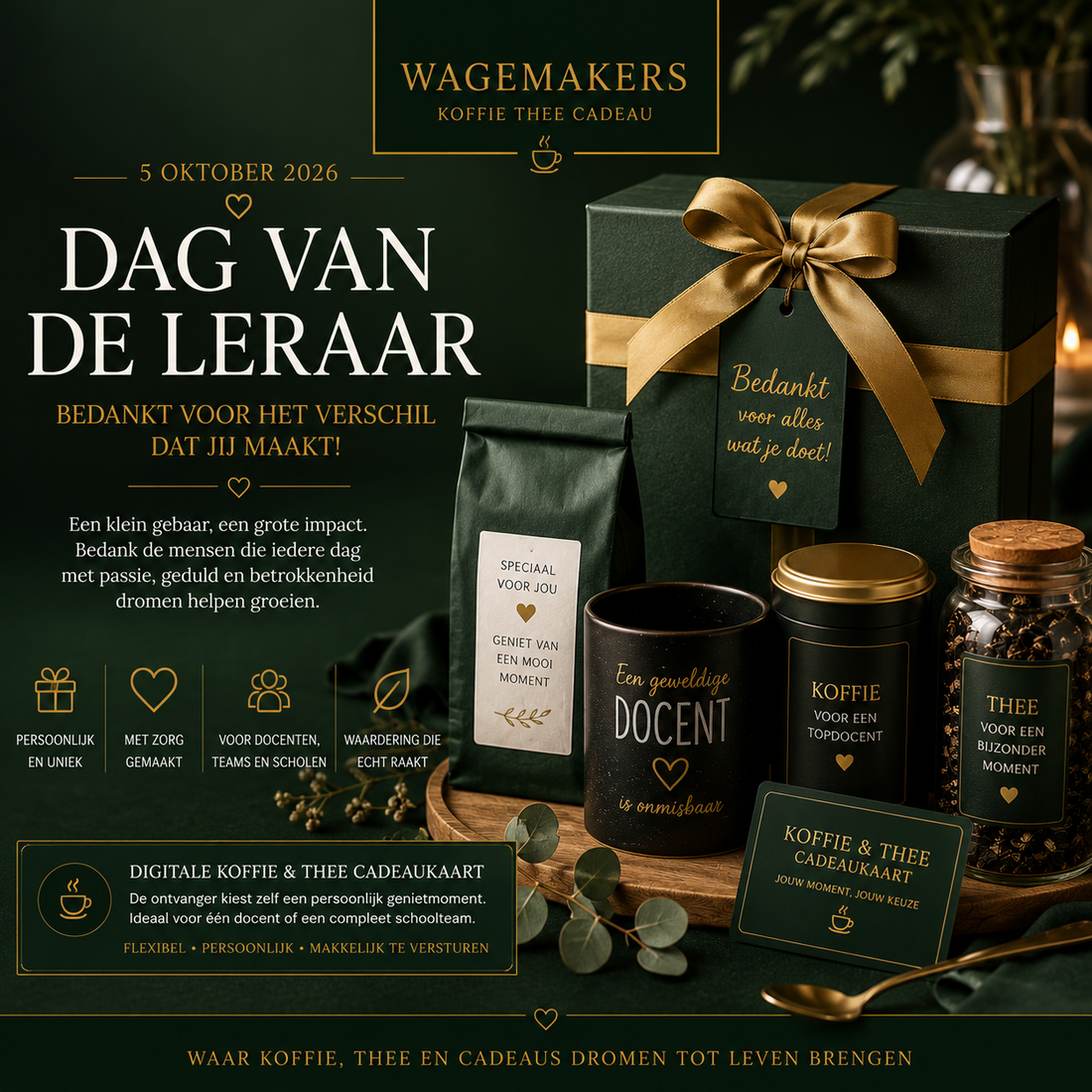 Dag van de Leraar 2026 cadeaus voor docenten en schoolteams