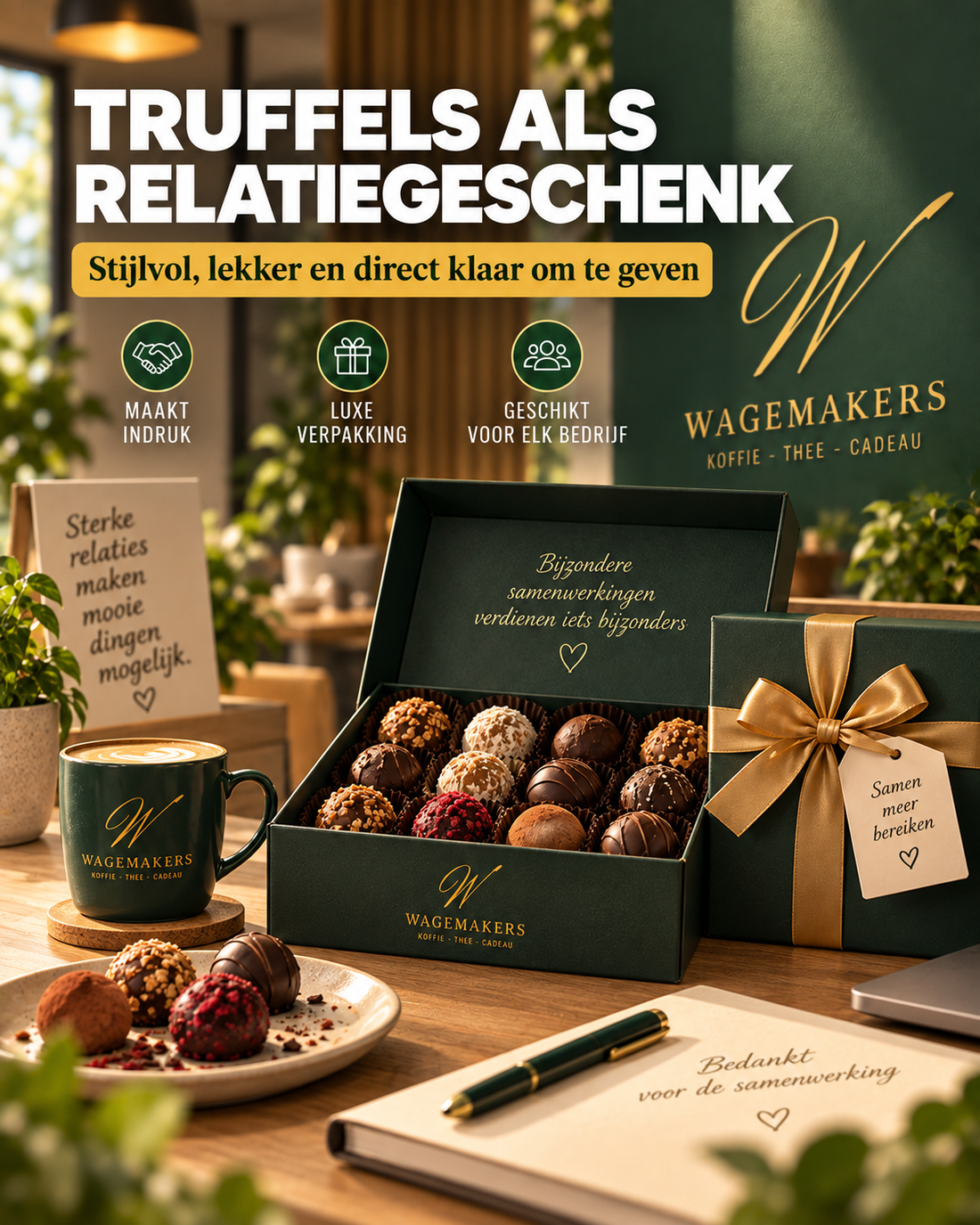Chocolade Truffels Cadeau: Voor Personeel, Sinterklaas & Kerst
