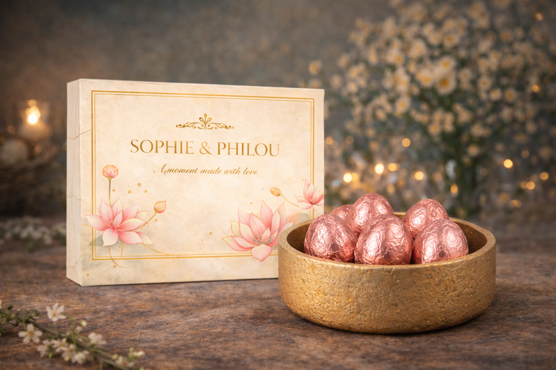 Luxe paaseitjes als cadeau. Volledig te personaliseren voor bedrijven en relaties