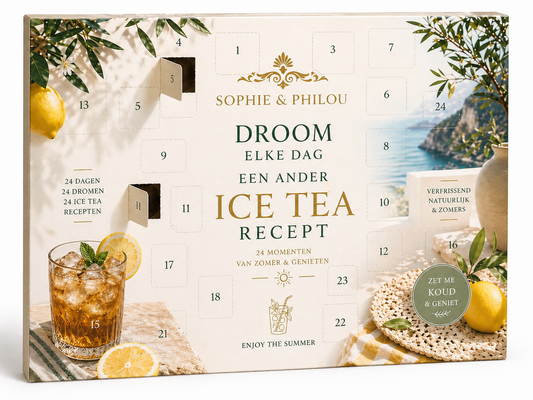 origineel zomer cadeau voor medewerkers in de vorm van ice tea recepten voor de zomer.