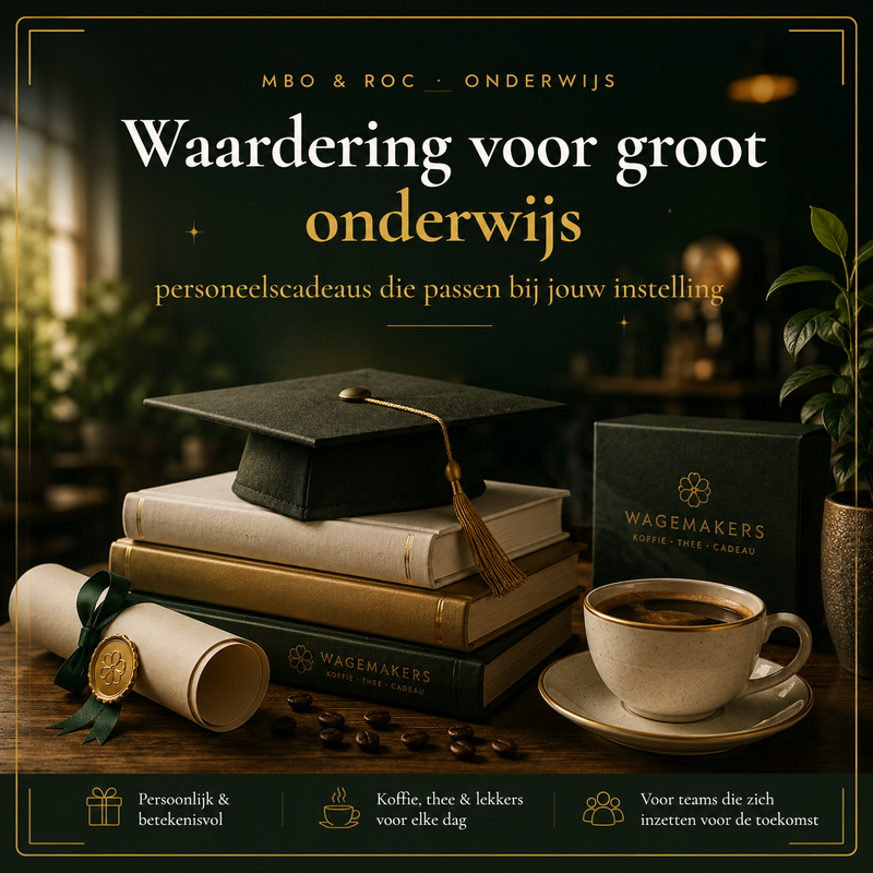 Personeelscadeaus voor MBO- en ROC-instellingen: waardering die past bij groot onderwijs