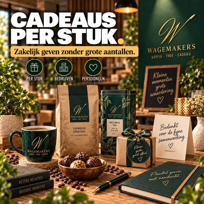 Zakelijke cadeaus per stuk zonder grote minimumaantallen