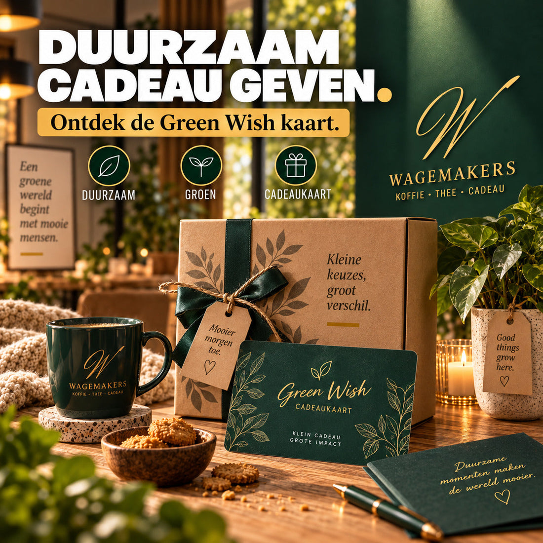 Duurzaam cadeau geven met de Green Wish Cadeaukaart