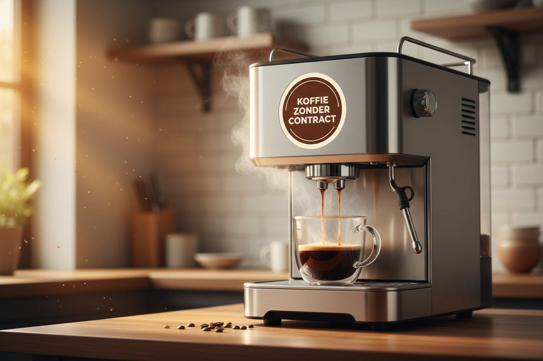 Koffiemachine zonder contract kopen voor zakelijk gebruik in Nederland