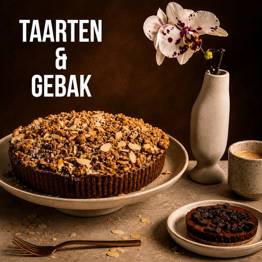 Gebak cadeau bezorgen met brownies taart en lekkernijen
