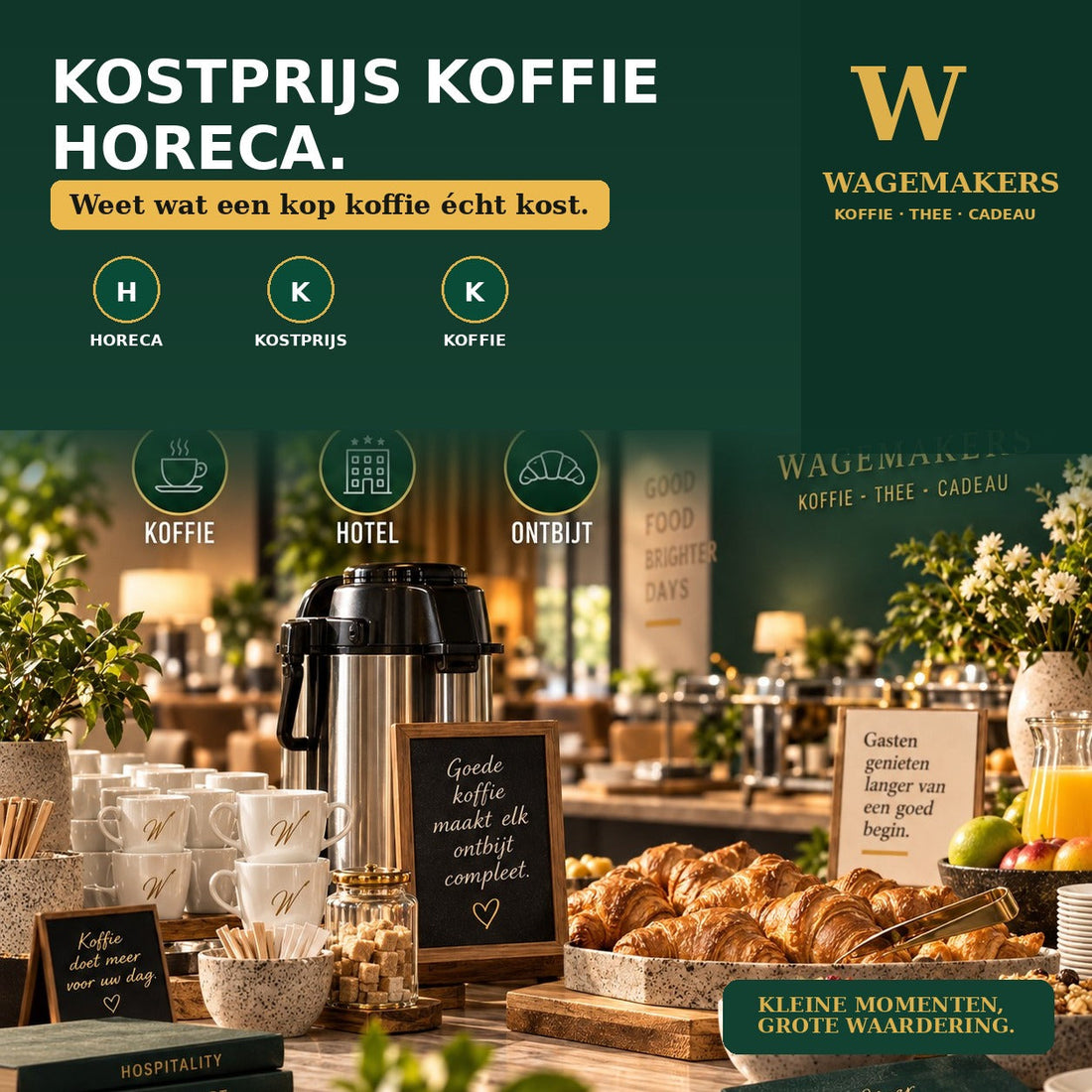 Kostprijs van koffie in de horeca berekenen