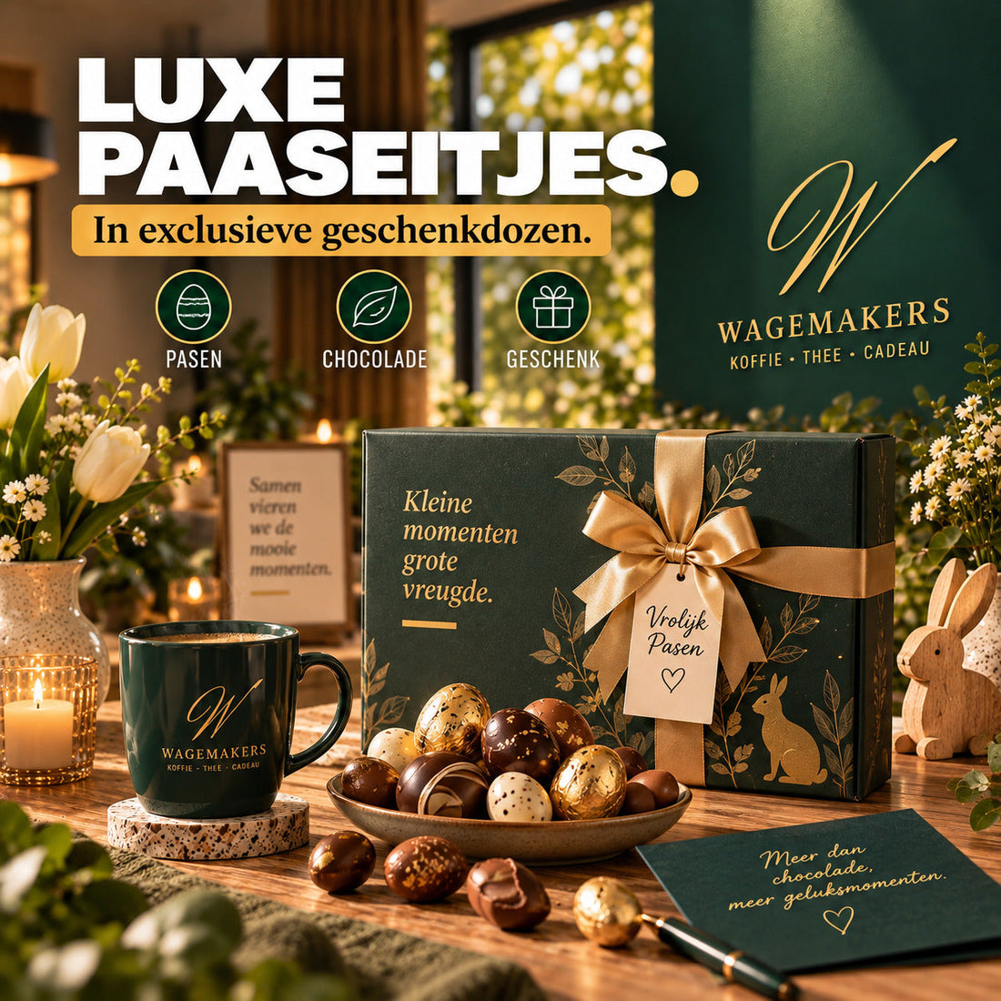 Luxe paaseitjes in exclusieve geschenkdoos voor Pasen