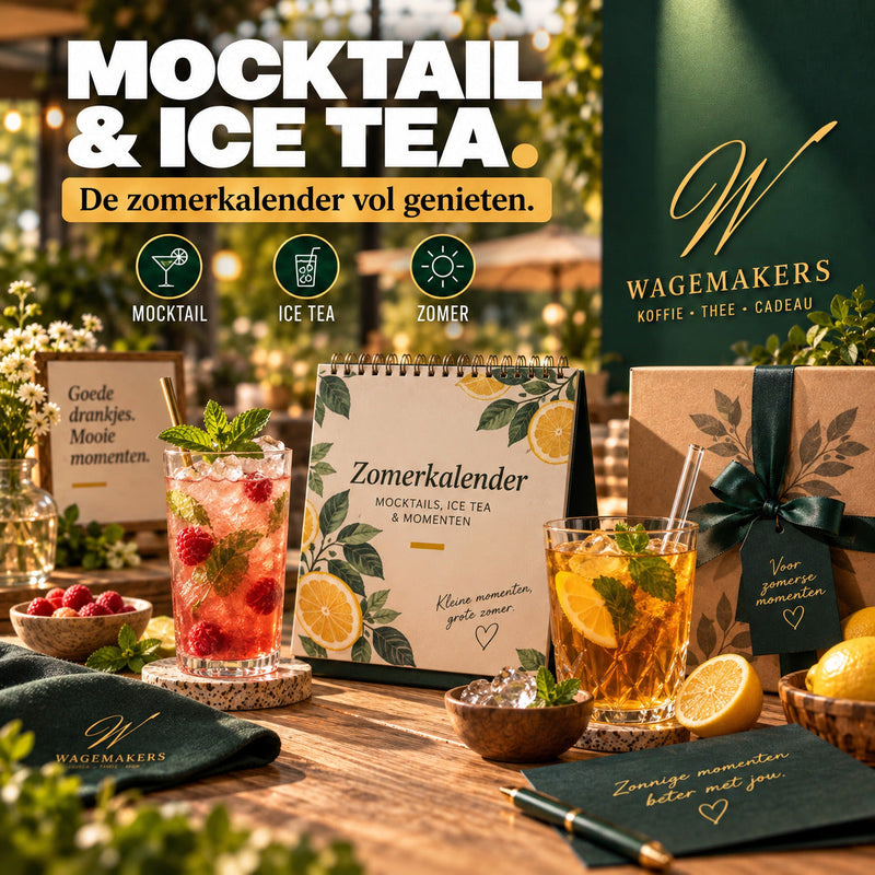 Mocktail en ice tea zomerkalender van Wagemakers