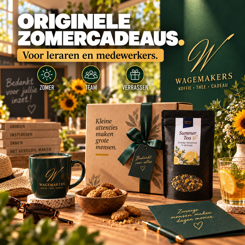 Originele zomercadeaus 2026 voor leraren en medewerkers