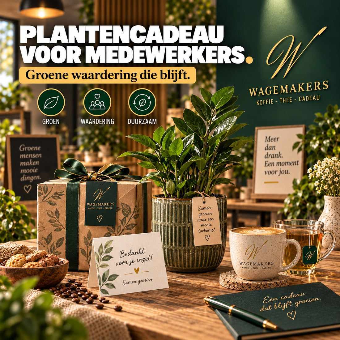 Duurzaam plantencadeau voor medewerkers