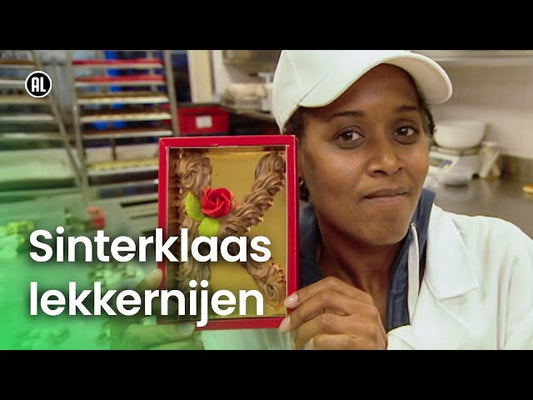 Hoe luxe chocoladeletters worden gemaakt, met de Sinterklaas lekkernijen in de bakkerij.