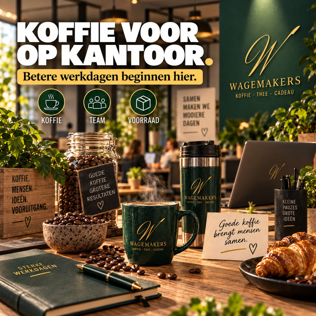 Slechte koffie op kantoor kost meer: betere koffie voor medewerkers en productiviteit bij Wagemakers