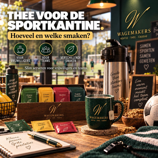 Thee voor de sportkantine voor vrijwilligers en teams