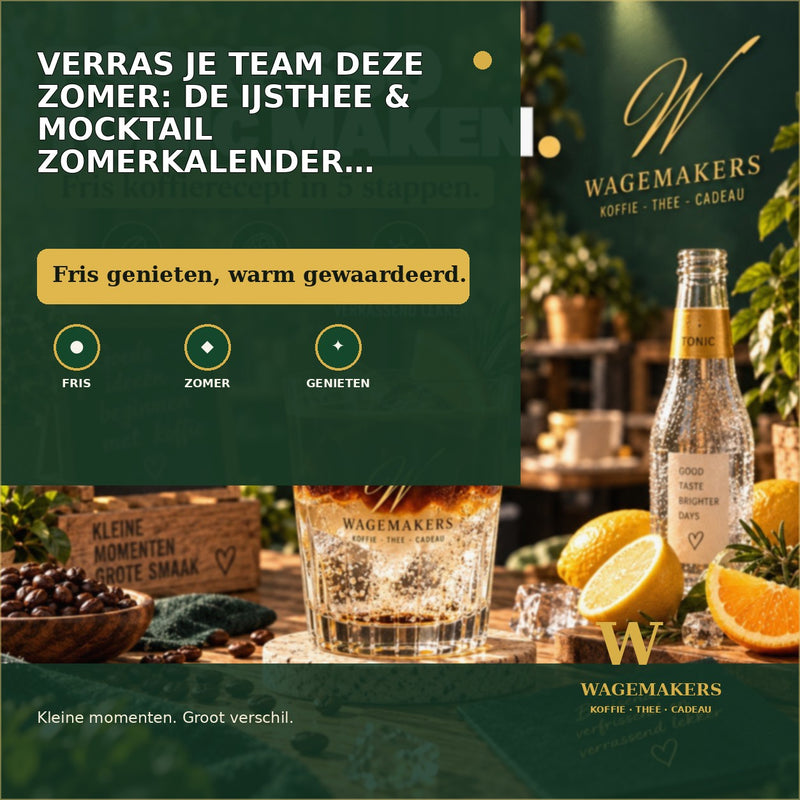 Verras je team deze zomer: de IJsthee & Mocktail Zomerkalender als attentie