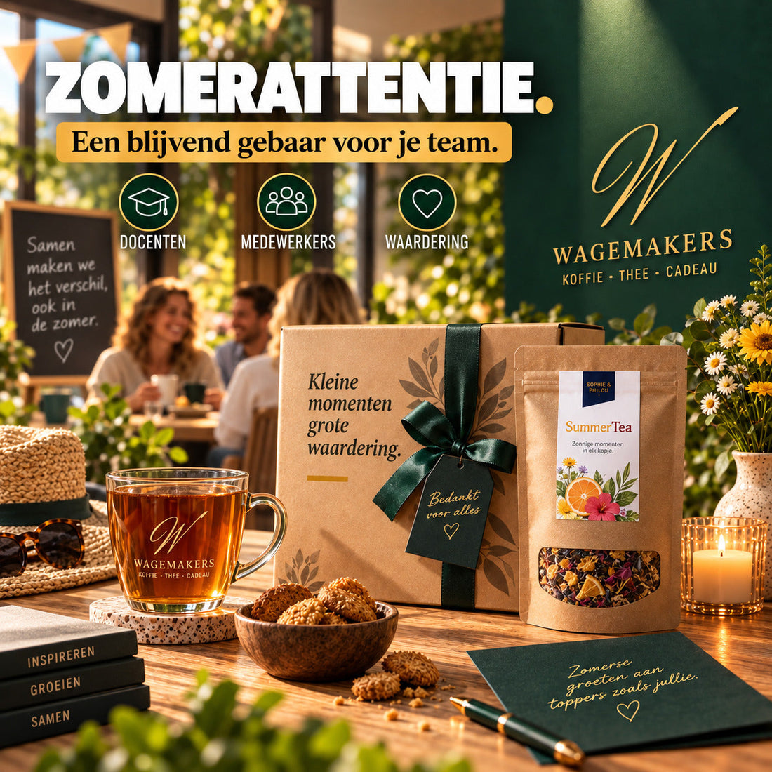 Zomerattentie voor medewerkers en docenten met persoonlijke waardering