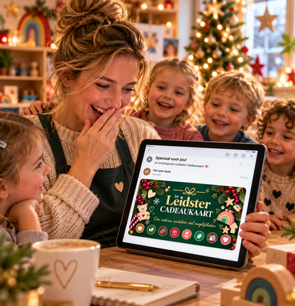Leidster Cadeaukaart kerst | Kerstcadeau voor Kinderopvang