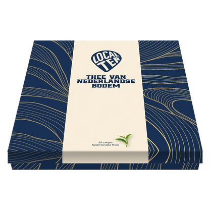 Cadeauverpakking 9-vaks Blauw - Gevuld, stijlvol met ambachtelijke lekkernijen en luxe uitstraling.