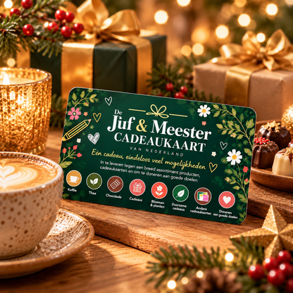 Juf & Meester Wagemakers 1001 Cadeaus Kaart - cadeaukaart productfoto 3