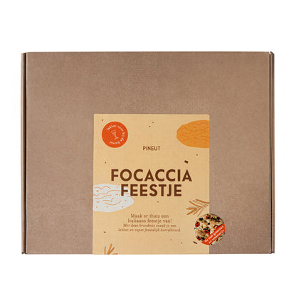 Borrelbrood focaccia feestje | Brievenbuscadeau