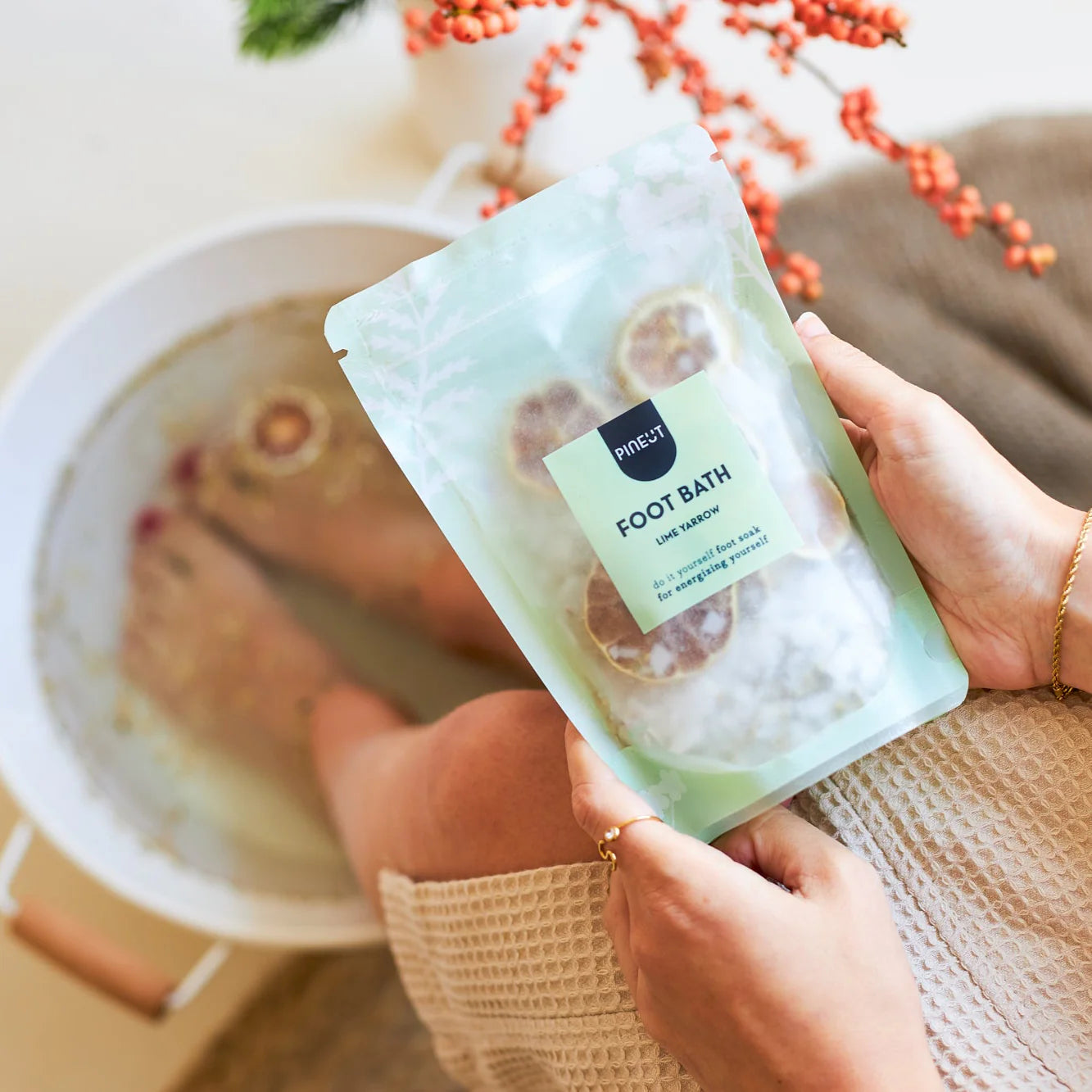 Droom Pineut Brievenbuscadeau Voetjes omhoog! Voetenbadje