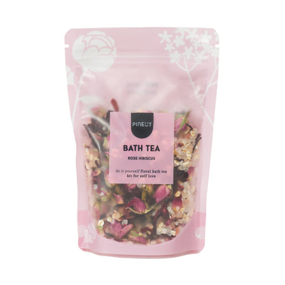 Badthee Roos & Hibiscus Pouchbag | productafbeelding 2