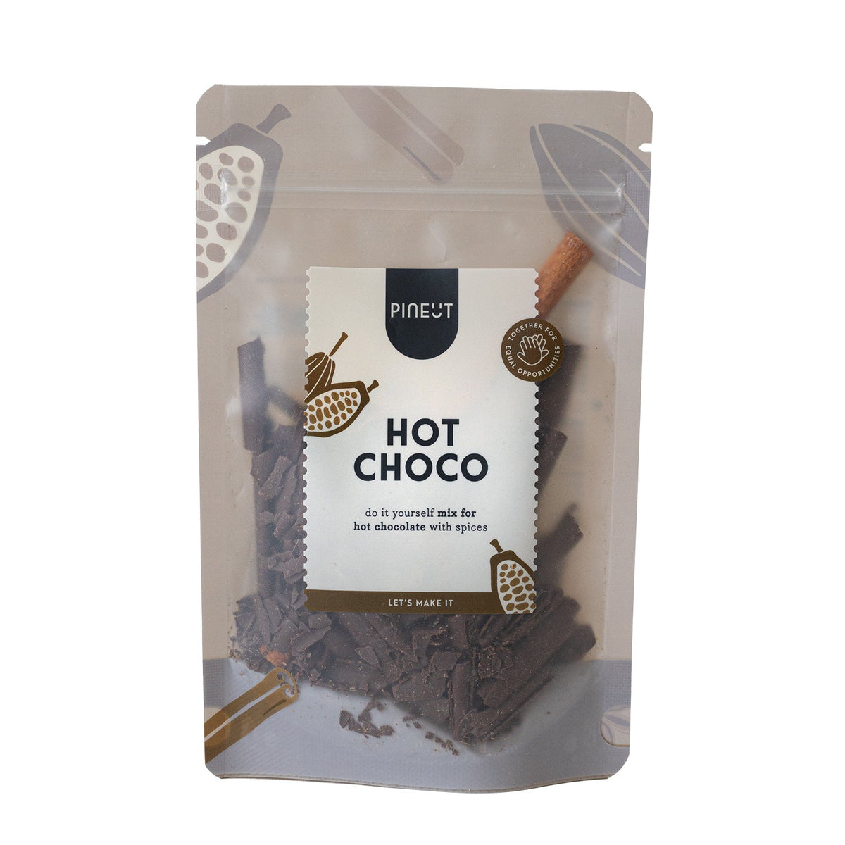 Warme chocolademelk maken | Hot choco pouch | Origineel winter cadeau van Pineut