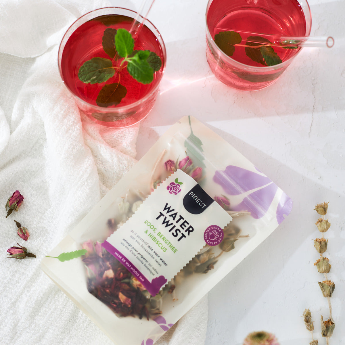 Watertwist Roos, Bergthee & Hibiscus Pouchbag