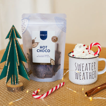 Warme chocolademelk maken | Hot choco pouch | Origineel winter cadeau van Pineut