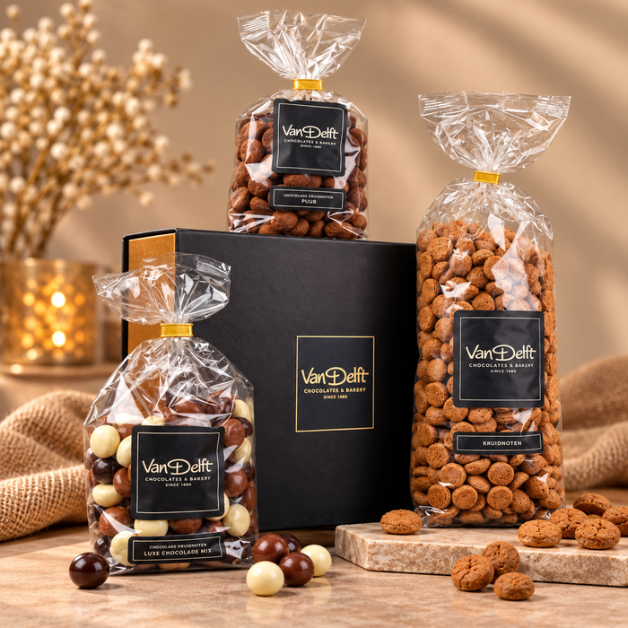 Giftbox kruidnoten (500gr), luxe mix en truffel