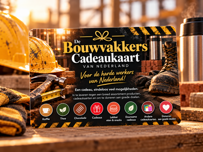 Bouwvakkers Cadeaukaart | Het Perfecte Cadeau voor Bouwpersoneel